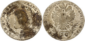 Austria 20 Kreuzer 1804 E