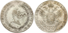 Austria 20 Kreuzer 1827 E