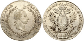 Austria 20 Kreuzer 1830 A