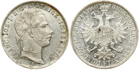 Austria 1 Florin 1860 A