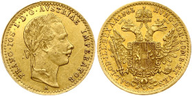Austria Ducat 1865 A