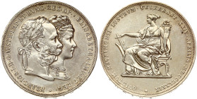 Austria 2 Gulden 1879 Silver Wedding