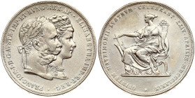 Austria 2 Gulden 1879 Silver Wedding