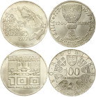Austria 100 Schilling 1977  Lot of 2 coins