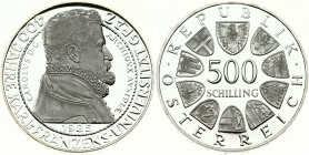Austria 500 Schilling 1985 400th Anniversary - Graz University