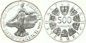 Austria 500 Schilling 1985 40 Years of Peace in Austria