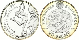 Belarus 20 Roubles 2008 Figure Skating