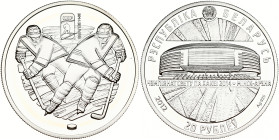Belarus 20 Roubles 2012 2014 World Ice Hockey Championship