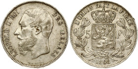 Belgium 5 Francs 1868