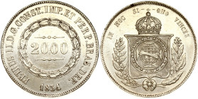 Brazil 2000 Reis 1854
