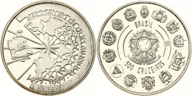 Brazil 500 Cruzeiros 1991 Ibero-American Series
