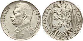 Czechoslovakia 50 Korun 1949 Josef V Stalin