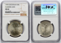 Czechoslovakia 50 Korun 1970 100 Years - Birth of Lenin NGC MS 66 TOP POP