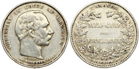 Denmark 2 Kroner 1888 Anniversary of Reign