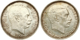 Denmark 2 Kroner 1912 VBP; AH Death of Frederik VIII