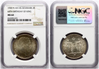 Denmark 2 Kroner 1930 King's Birthday NGC MS 64