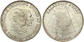 Denmark 2 Kroner 1953 N-S Greenland Campaign