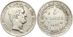 France 5 Francs 1831 B