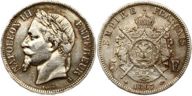 France 5 Francs 1867 A
