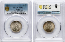 France 1 Franc 1915 PCGS MS 63