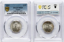 France 1 Franc 1919 PCGS MS 64