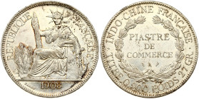 French Indochina Piastre 1908 A