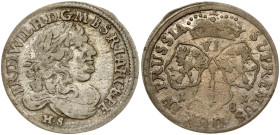 Germany Brandenburg-Prussia 6 Groscher 1681 HS