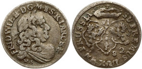 Germany Brandenburg-Prussia 6 Groschen 1682 HS