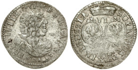 Germany Brandenburg-Prussia 6 Groscher 1686 BA