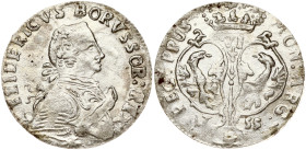 Germany Prussia 6 Groscher 1755 E