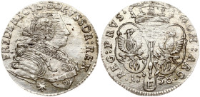 Germany Prussia 6 Groscher 1756 E