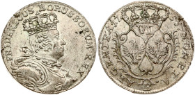 Germany Prussia 6 Kreuzer 1757 B