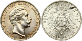 Germany Prussia 3 Mark 1912 A