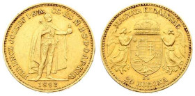 Hungary 20 Korona 1893 KB