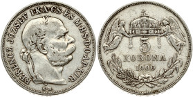 Hungary 5 Korona 1900 KB