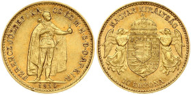 Hungary 10 Korona 1910 KB