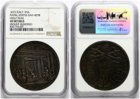 Italy Vatican City Papal States Piastra 1675 Holy Year NGC XF DETAILS