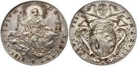Italy Vatican City Papal States Scudo 1818 B Holy Mother Church