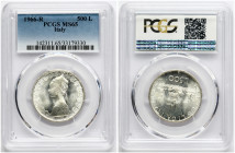 Italy 500 Lire 1966 R PCGS MS 65