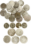 Lithuania Dwudenar - Poltorak 1511-1627 Lot of 30 pcs