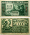 German Occupied Territories 1000 Mark 1918 Darlehnskasse Ost