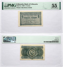 Lithuania 1 Centas 1922 PMG 55 About Uncirculated