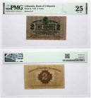 Lithuania 2 Centu 1922 PMG 25 Very Fine