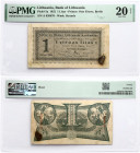 Lithuania 1 Litas 1922 PMG 20 Very Fine NET