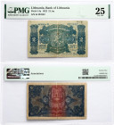 Lithuania 2 Litu 1922 PMG 25 Very Fine