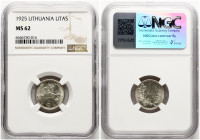 Lithuania 1 Litas 1925 NGC MS 62