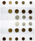 Lithuania 1 Centas - 5 Litai 1925-1936 Lot of 12 coins