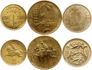 Lithuania 1 Centas & 10 Centu 1925 & Estonia 10 Senti 1936 Lot of 3 coins