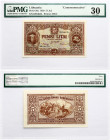 Lithuania 5 Litai 1929 Vytautas PMG 30 Very Fine