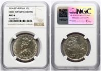 Lithuania 10 Litu 1936 Vytautas NGC AU 58